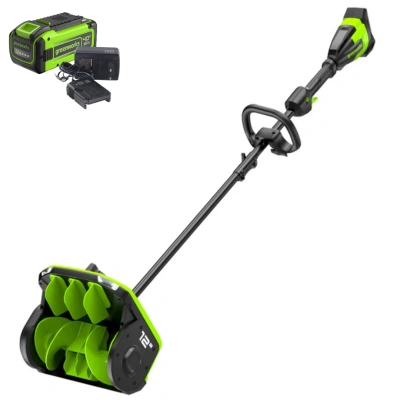 Снегоуборщик Greenworks GD40SS2K8 40V (30 см) аккумуляторный, с АКБ 8 А/ч и ЗУ 