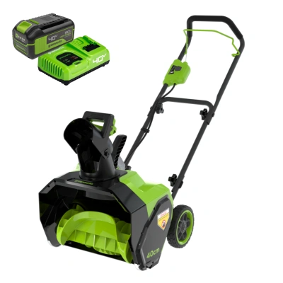 Снегоуборщик Greenworks G40ST40K5 40V (40 см) аккумуляторный, с АКБ 5 А/ч и быстрым ЗУ 