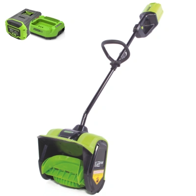 Снегоуборщик Greenworks GD60SSK8 60V (30 см) аккумуляторный, с АКБ 8 А/ч и ЗУ 