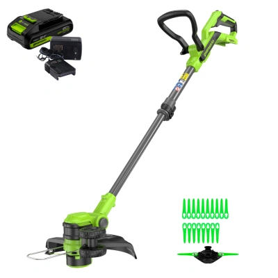 Триммер Greenworks G24LT301K2 24V (30 см) аккумуляторный, с АКБ 2 А/ч и ЗУ