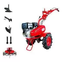 Купить Мотоблок Салют 100 БС-В с двигателем Briggs & Stratton Vanguard 6,5 л.с. В комплекте (Фрезы раздвижные 6 шт., удлинители осей, плуг, сцепка, окучник) в Минске с Доставкой по РБ