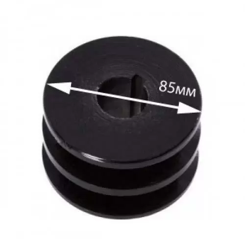 Купить Шкив ременной пос.25мм (2 ручья,B-17мм,D85мм) в Минске с Доставкой по РБ