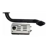 Глушитель R18 минитрактора с накладкой Глушитель R18 минитрактора с накладкой