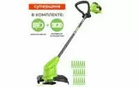 Аккумуляторный триммер Greenworks G24LT251 24В (в комплекте АКБ + ЗУ)