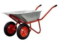 Купить Тачка строительная ECO WB201-2 (90л, 200кг, 2 пневмоколеса 3.25-8) в Минске с Доставкой по РБ