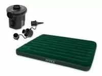 Надувной матрас Queen Prestige (Квин Престиж), 152х203х22 см + насос на батарейках, INTEX Надувной матрас Queen Prestige (Квин Престиж), 152х203х22 см + насос на батарейках, INTEX