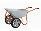 Купить Тачка строительно-садовая ТССР-2 (120л, 360 кг, двухколесная, литая резина 380х70мм, вес 18,5 кг) (пр-во РБ) (КОМ) в Минске с Доставкой по РБ