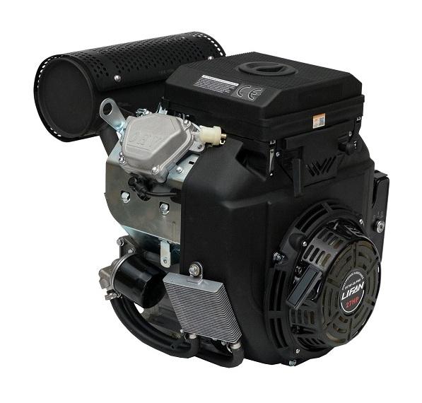 Двигатель Lifan LF2V78F-2A PRO(New), 27 л.с. D25 20А датчик давл./м, м/радиатор, ручн.+электр. зап — двигатель для техники