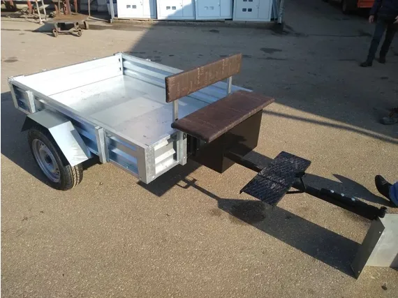 Купить Прицеп-тележка для мотоблока ТМ-6/400, колеса 5х12, размер кузова 1700х1250мм. в Минске с Доставкой по РБ