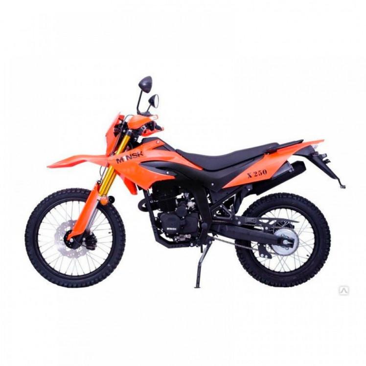 Купить Мотоцикл M1NSK X250 оранжевый (мотоцикл Минск) в Минске с Доставкой по РБ