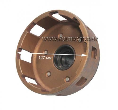 Корзина сцепления мотоблока 9-18лс (25мм шлицы) закрытая Корзина сцепления мотоблока 9-18лс (25мм шлицы) закрытая