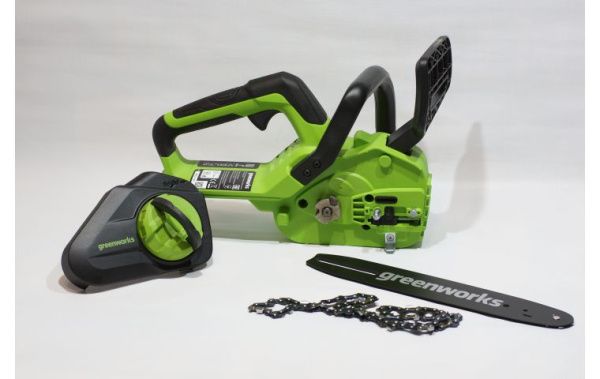 Купить Пила цепная аккумуляторная Greenworks G24CS25K2 24В (в комплекте АКБ + ЗУ) в Минске с Доставкой по РБ