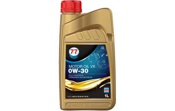 Купить Масло моторное синтетическое  77 Lubricants Motor Oil VX 0W-30, 1л в Минске с Доставкой по РБ