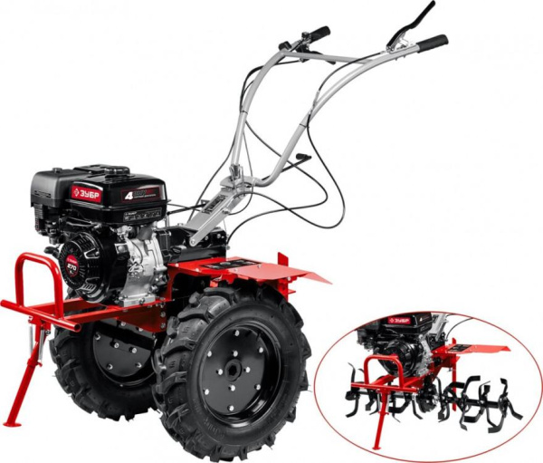 Купить Мотоблок бензиновый с ВОМ МТШ-600 ЗУБР в Минске с Доставкой по РБ