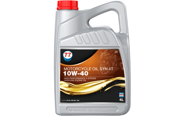 Купить Масло моторное синтетическое  77 Lubricants Motorcycle Oil Syn 4T 10W-40, 4л в Минске с Доставкой по РБ