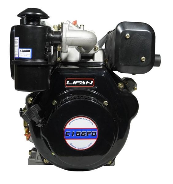 Двигатель Lifan Diesel 186FD D25 6A шлицевой вал for 1300D — двигатель Lifan для техники