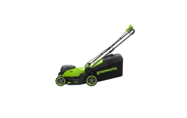 Аккумуляторная газонокосилка Greenworks GD24X2LM411 2x24В — фото