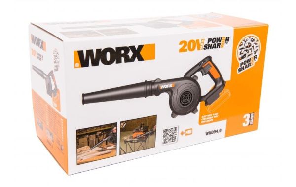 Купить Воздуходувка аккумуляторная  WORX WX094.9 20В в Минске с Доставкой по РБ