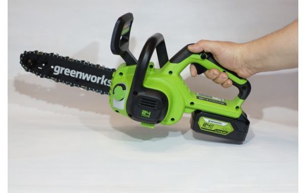 Купить Пила цепная аккумуляторная Greenworks G24CS25K2 24В (в комплекте АКБ + ЗУ) в Минске с Доставкой по РБ