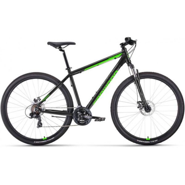Купить Горный велосипед (хардтейл)
Велосипед FORWARD APACHE 29 2.0 D CLASSIC (29" 21 ск. рост. 17") 2022, черный/ярко-зеленый, RBK22FW2 в Минске с Доставкой по РБ