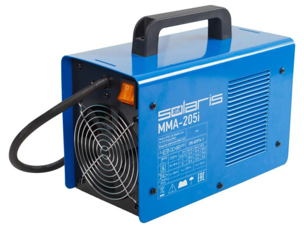 Приобрести Инвертор сварочный SOLARIS MMA-205i (230В, 10-200 А, 85В, электроды диам. 1.6-4.0 мм, вес 5.1 кг) в Минске с Доставкой по РБ Купить Инвертор сварочный SOLARIS MMA-205i (230В, 10-200 А, 85В, электроды диам. 1.6-4.0 мм, вес 5.1 кг) в Минске с Доставкой по РБ