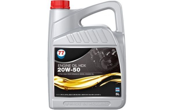 Купить Масло моторное минеральное 77 Lubricants Engine Oil HDX 20W-50, 5л в Минске с Доставкой по РБ