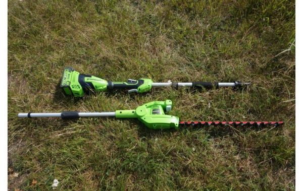 Приобрести Кусторез штанговый аккумуляторный Greenworks G40PHА 40В в Минске с Доставкой по РБ Купить Кусторез штанговый аккумуляторный Greenworks G40PHА 40В в Минске с Доставкой по РБ