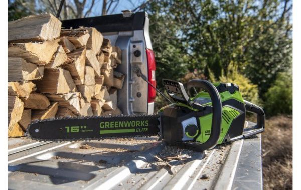 Купить Пила цепная аккумуляторная Greenworks GD40CS18K5 40В (в комплекте АКБ + ЗУ) в Минске с Доставкой по РБ