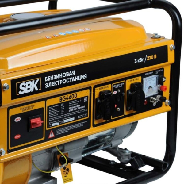 Купить Генератор бензиновый SBK BG4600 в Минске с Доставкой по РБ