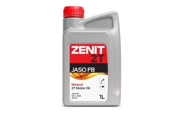 Купить Масло моторное минеральное для 2-тактных двигателей ZENIT 2T JASO FB, 1 л в Минске с Доставкой по РБ