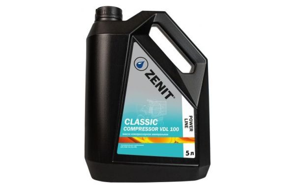 Купить Масло компрессорное минеральное ZENIT Power Line CLASSIC Compressor VDL 100, 5л в Минске с Доставкой по РБ