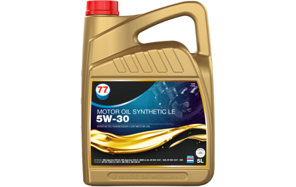 Купить Масло моторное синтетическое 77 Lubricants Motor Oil Synthetic LE 5W-30, 5л в Минске с Доставкой по РБ