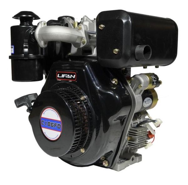 Двигатель Lifan Diesel 186FD D25 6A шлицевой вал for 1300D — двигатель Lifan для техники