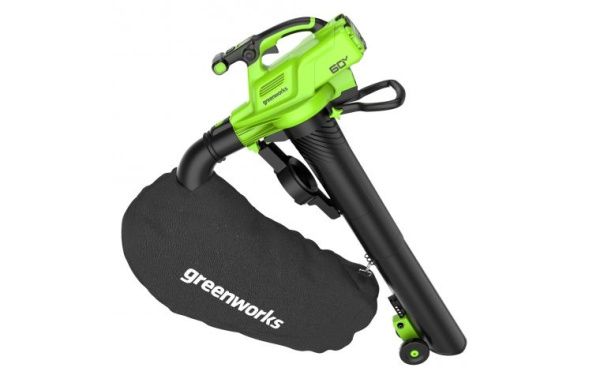 Купить Воздуходув-пылесос аккумуляторный  Greenworks GD60BVII 60В в Минске с Доставкой по РБ