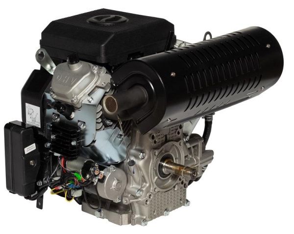 Двигатель Loncin LC2V78FD-2 (D type) (V-образн, 678 см куб, D28,575 мм, 20А, электрозапуск) — двигатель для техники