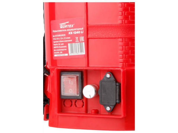 Купить Аккум. опрыскиватель WORTEX KS 1240 Li 12В, 1 акк., 4 Ач, 12 л (12 л., 3.8 бар, 12 В, 1 акк., 4.0 А/ч Li-Ion) в Минске с Доставкой по РБ