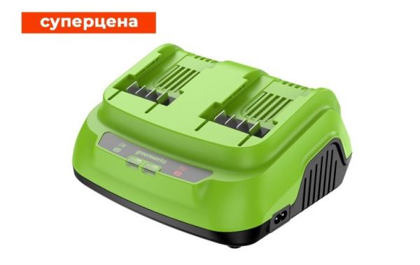 Купить Ультрабыстрое зарядное устройство Greenworks G24X2C8 24В 8А в Минске с Доставкой по РБ