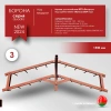Купить Борона для мотоблока МТЗ(Беларус) - "Целина" ОП-1478.000-01А (ПОД КВАДРАТ) в Минске с Доставкой по РБ