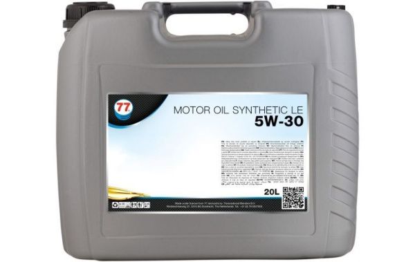 Купить Масло моторное синтетическое 77 Lubricants Motor Oil Synthetic LE 5W-30, 20л в Минске с Доставкой по РБ