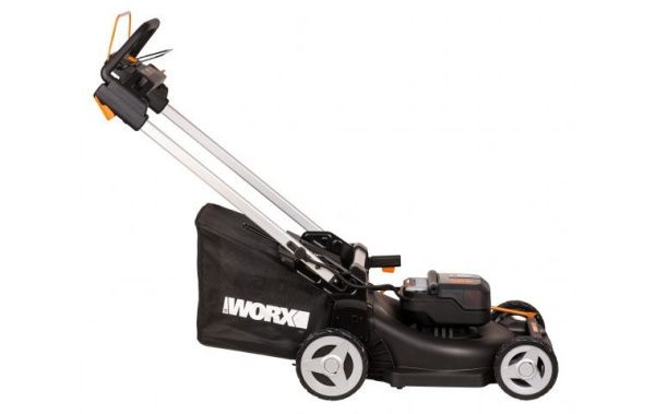 Купить Аккумуляторная самоходная газонокосилка WORX WG749E (в комплекте АКБ + ЗУ) в Минске с Доставкой по РБ