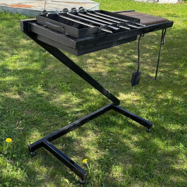 Приобрести Мангал STEELGRILL с разделочным столиком в Минске с Доставкой по РБ Купить Мангал STEELGRILL с разделочным столиком в Минске с Доставкой по РБ
