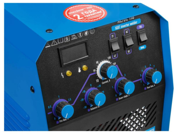 Купить Инверторный аппарат аргонодуговой сварки SOLARIS TIG-220 AC/DC (AC/DC TIG; HF; MMA; 200 A; 150 В-240 В) в Минске с Доставкой по РБ