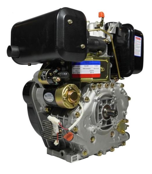 Двигатель Lifan Diesel 186FD D25 6A шлицевой вал for 1300D — двигатель Lifan для техники