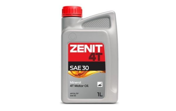 Масло моторное минеральное для силовой и садовой техники  ZENIT SAE 30, 1 л — фото товара