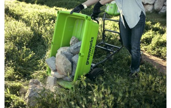Купить Аккумуляторная садовая тележка Greenworks G40GC 40В в Минске с Доставкой по РБ