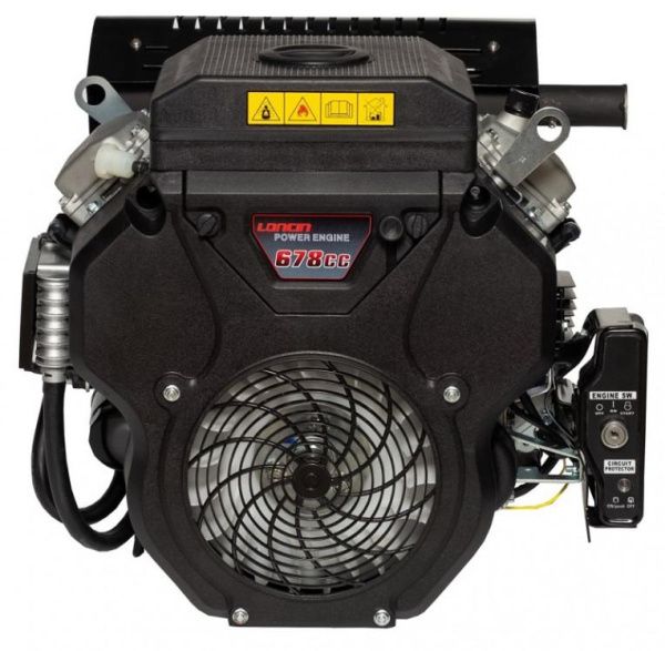 Двигатель Loncin LC2V78FD-2 (D type) (V-образн, 678 см куб, D28,575 мм, 20А, электрозапуск) — двигатель для техники