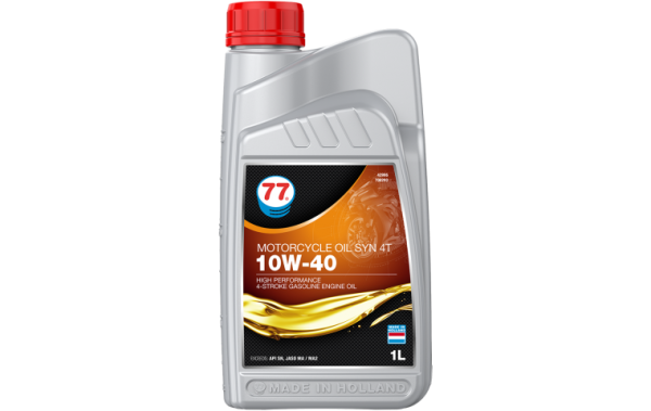 Купить Масло моторное синтетическое  77 Lubricants Motorcycle Oil Syn 4T 10W-40, 1 л в Минске с Доставкой по РБ
