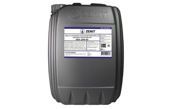 Купить Масло моторное полусинтетическое ZENIT HDX 10W-40, 20 л в Минске с Доставкой по РБ