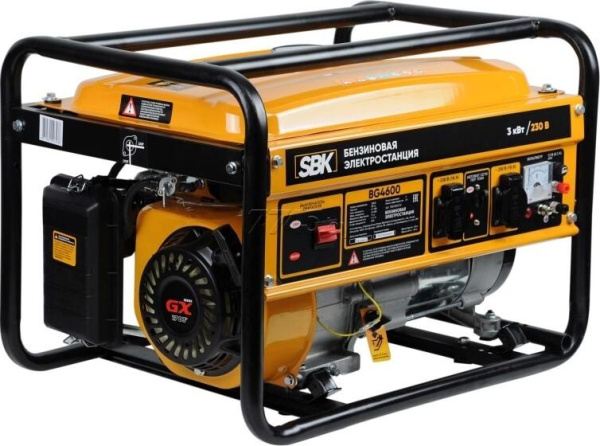 Купить Генератор бензиновый SBK BG4600 в Минске с Доставкой по РБ