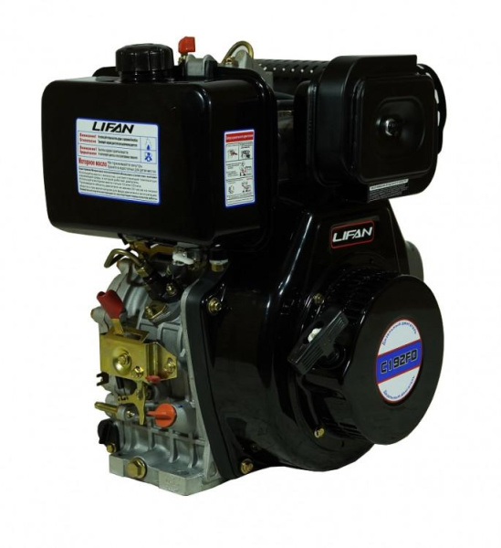 Купить Двигатель Lifan Diesel 192FD D25, 6A шлицевой вал в Минске с Доставкой по РБ